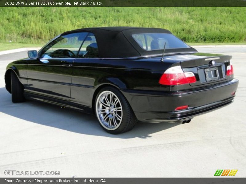 Jet Black / Black 2002 BMW 3 Series 325i Convertible