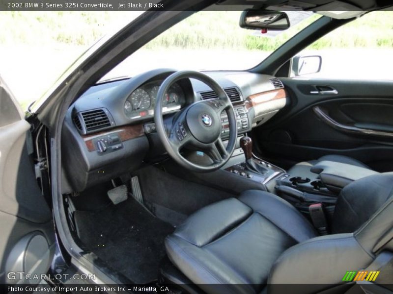 Jet Black / Black 2002 BMW 3 Series 325i Convertible