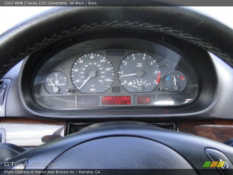 Jet Black / Black 2002 BMW 3 Series 325i Convertible