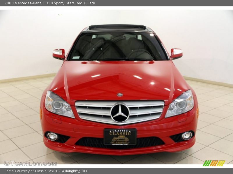 Mars Red / Black 2008 Mercedes-Benz C 350 Sport