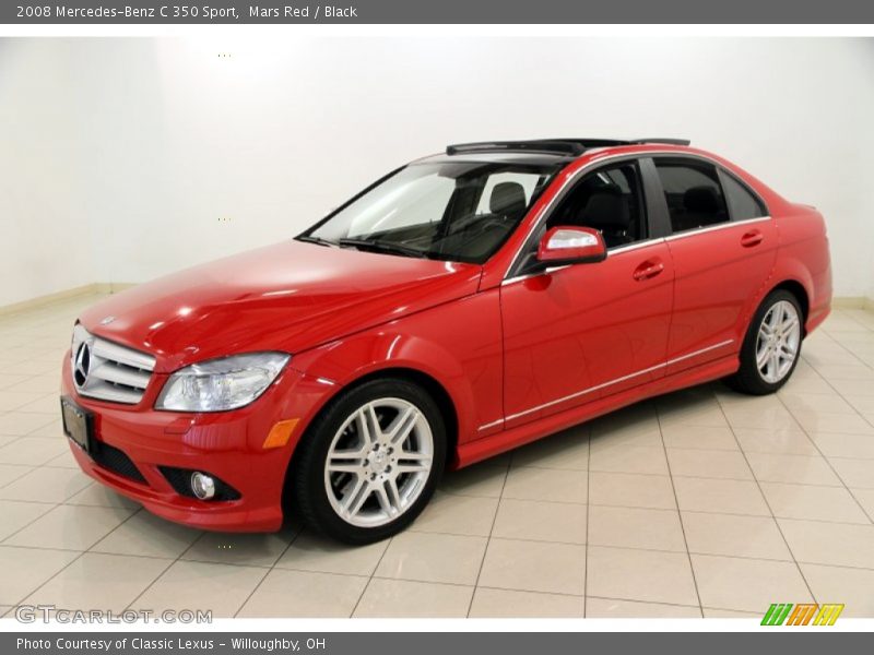 Mars Red / Black 2008 Mercedes-Benz C 350 Sport