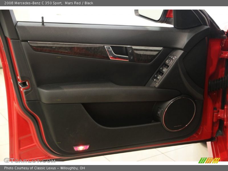 Mars Red / Black 2008 Mercedes-Benz C 350 Sport
