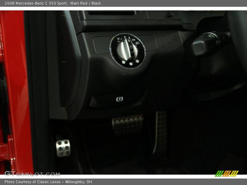 Mars Red / Black 2008 Mercedes-Benz C 350 Sport