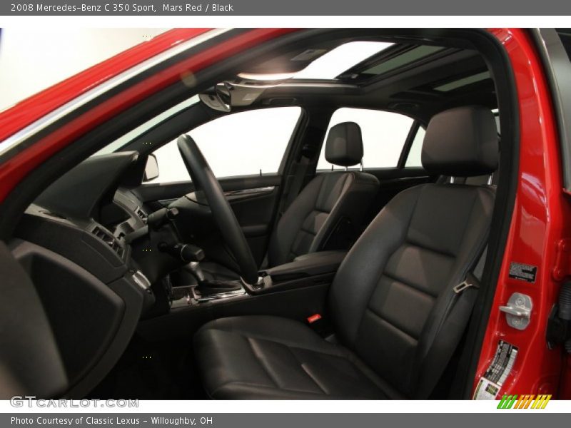 Mars Red / Black 2008 Mercedes-Benz C 350 Sport