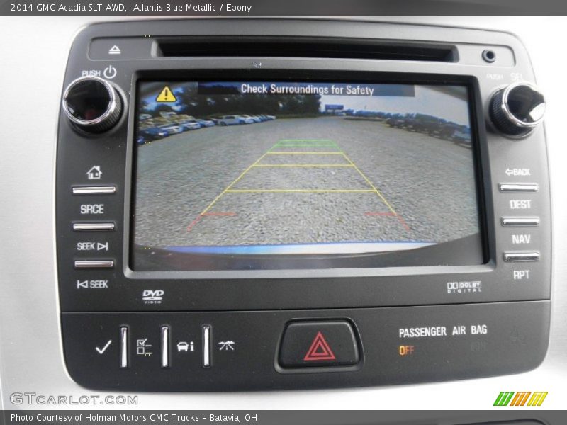 Atlantis Blue Metallic / Ebony 2014 GMC Acadia SLT AWD
