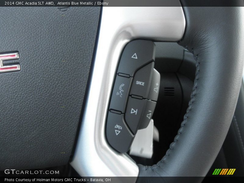 Atlantis Blue Metallic / Ebony 2014 GMC Acadia SLT AWD