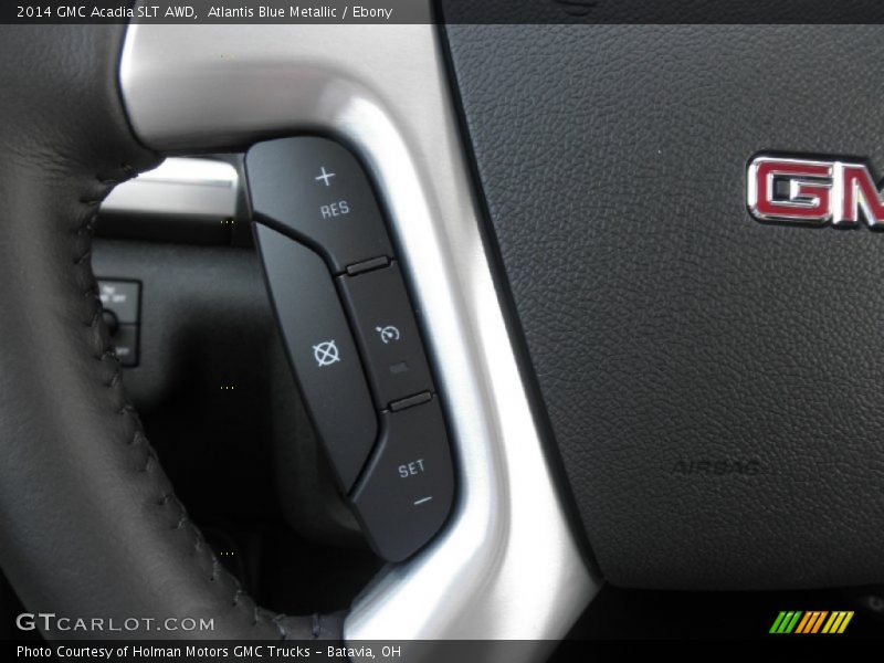 Atlantis Blue Metallic / Ebony 2014 GMC Acadia SLT AWD