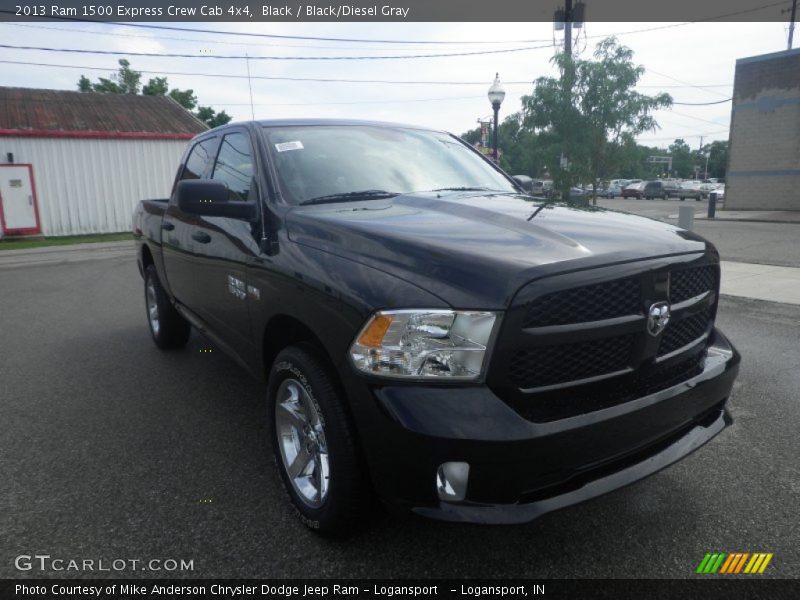 Black / Black/Diesel Gray 2013 Ram 1500 Express Crew Cab 4x4