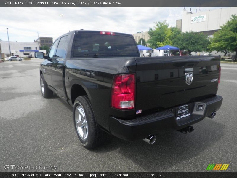 Black / Black/Diesel Gray 2013 Ram 1500 Express Crew Cab 4x4