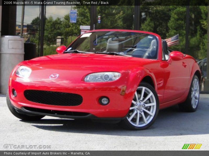 True Red / Black 2006 Mazda MX-5 Miata Grand Touring Roadster