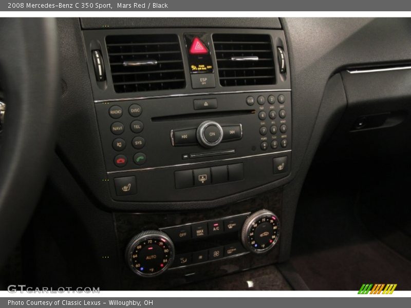 Mars Red / Black 2008 Mercedes-Benz C 350 Sport