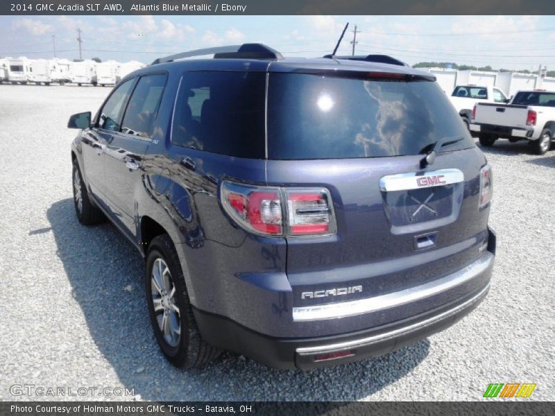 Atlantis Blue Metallic / Ebony 2014 GMC Acadia SLT AWD