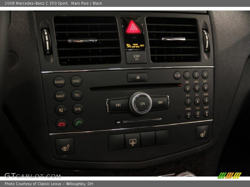Mars Red / Black 2008 Mercedes-Benz C 350 Sport