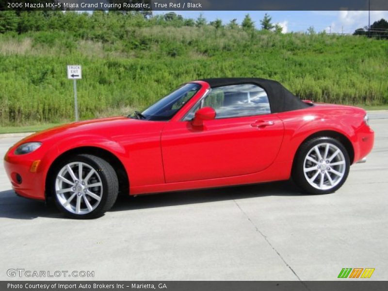True Red / Black 2006 Mazda MX-5 Miata Grand Touring Roadster