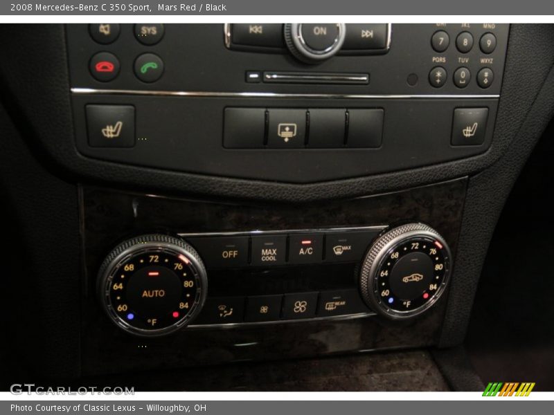 Mars Red / Black 2008 Mercedes-Benz C 350 Sport