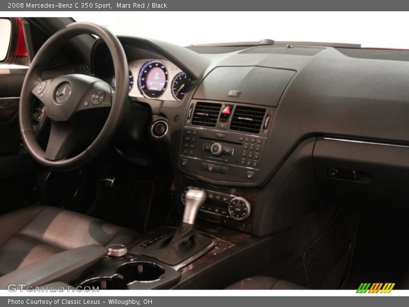 Mars Red / Black 2008 Mercedes-Benz C 350 Sport