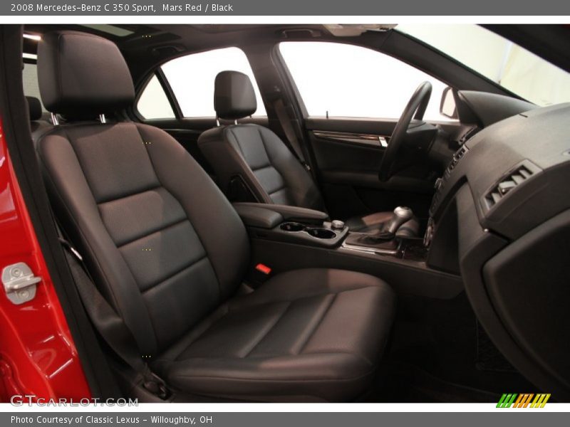 Mars Red / Black 2008 Mercedes-Benz C 350 Sport