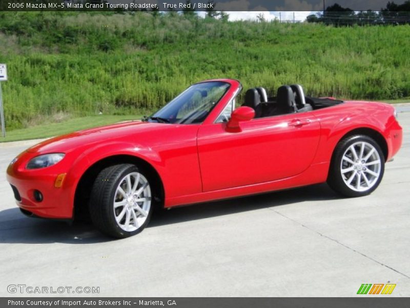 True Red / Black 2006 Mazda MX-5 Miata Grand Touring Roadster
