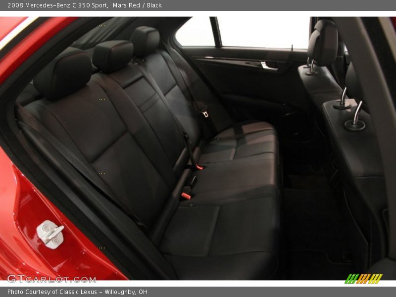 Mars Red / Black 2008 Mercedes-Benz C 350 Sport