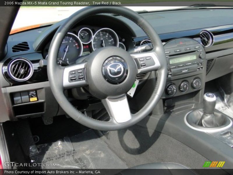 True Red / Black 2006 Mazda MX-5 Miata Grand Touring Roadster
