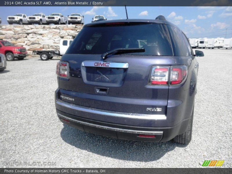 Atlantis Blue Metallic / Ebony 2014 GMC Acadia SLT AWD