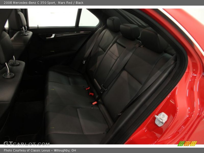 Mars Red / Black 2008 Mercedes-Benz C 350 Sport