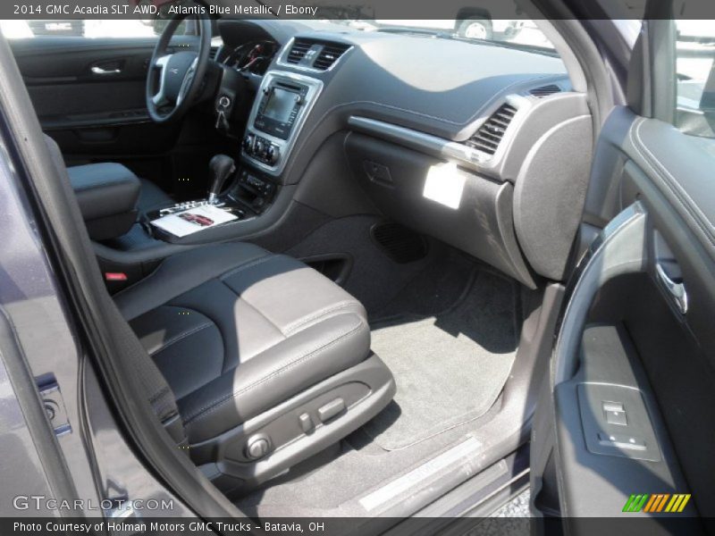 Atlantis Blue Metallic / Ebony 2014 GMC Acadia SLT AWD