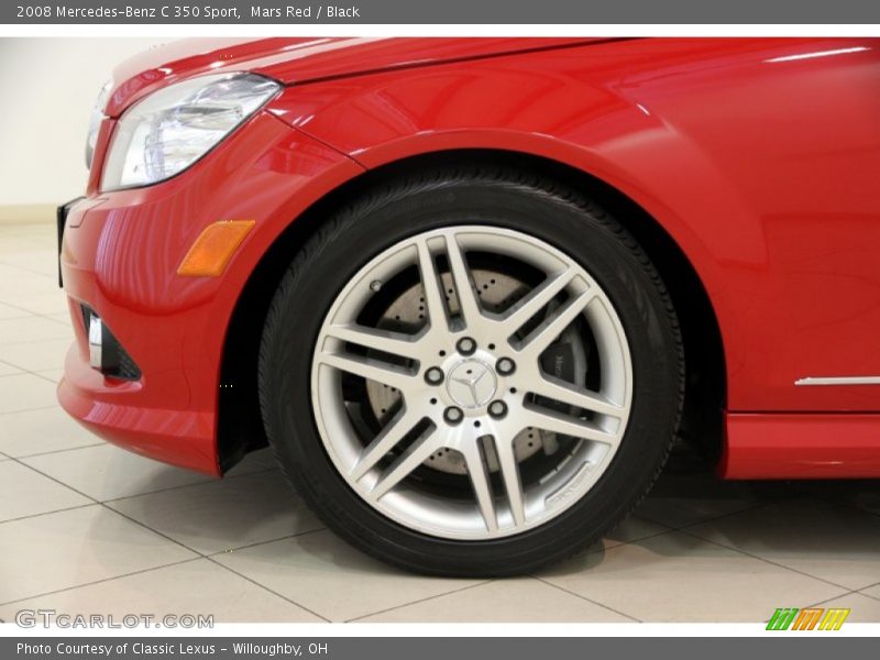Mars Red / Black 2008 Mercedes-Benz C 350 Sport