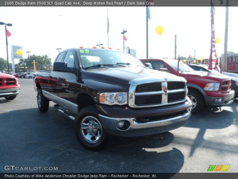 Deep Molten Red Pearl / Dark Slate Gray 2005 Dodge Ram 3500 SLT Quad Cab 4x4
