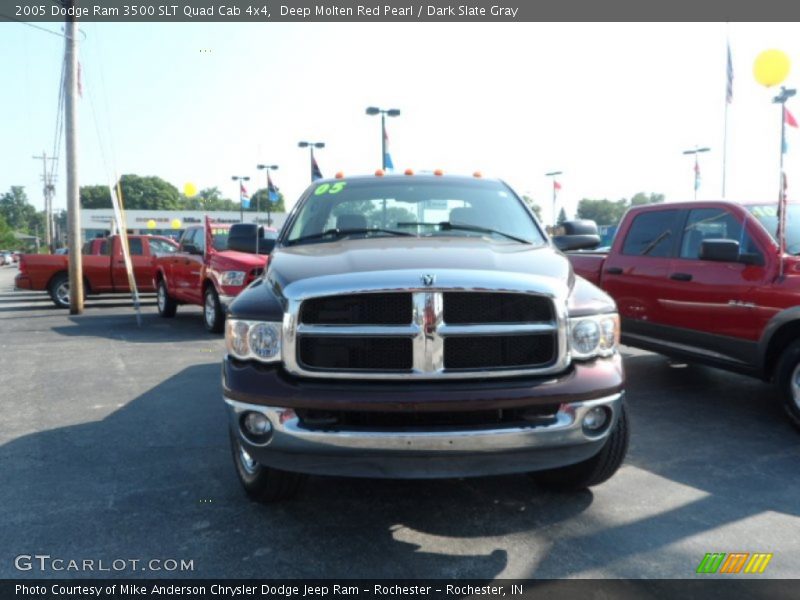Deep Molten Red Pearl / Dark Slate Gray 2005 Dodge Ram 3500 SLT Quad Cab 4x4