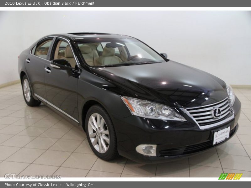 Obsidian Black / Parchment 2010 Lexus ES 350