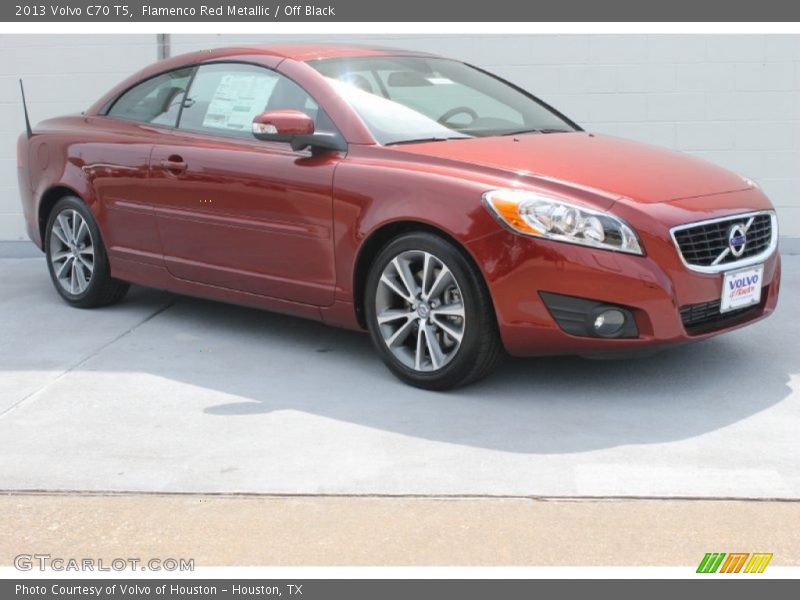 Flamenco Red Metallic / Off Black 2013 Volvo C70 T5