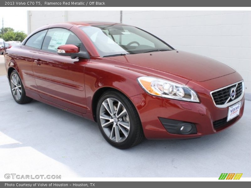 Flamenco Red Metallic / Off Black 2013 Volvo C70 T5