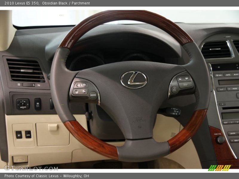 Obsidian Black / Parchment 2010 Lexus ES 350