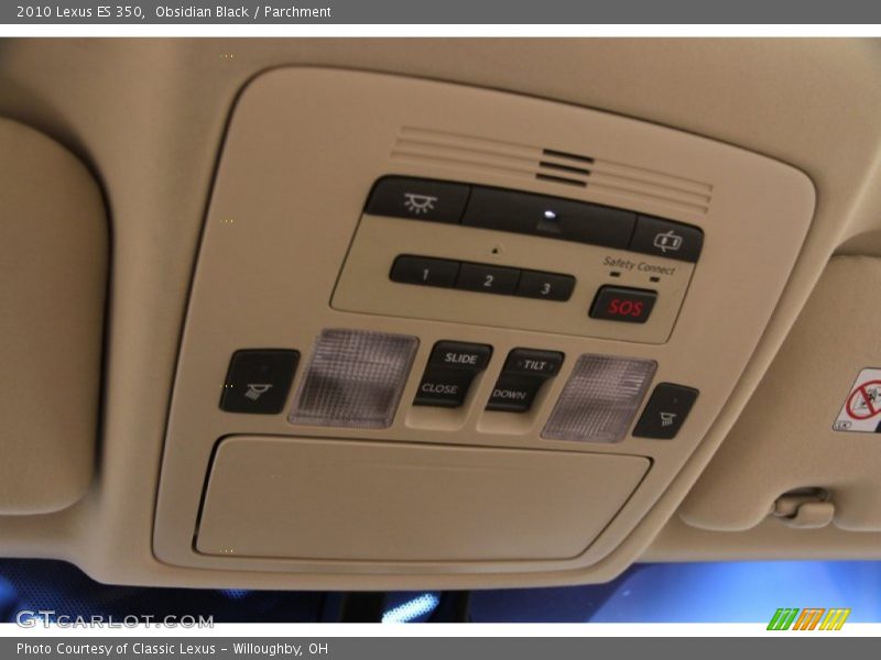 Obsidian Black / Parchment 2010 Lexus ES 350