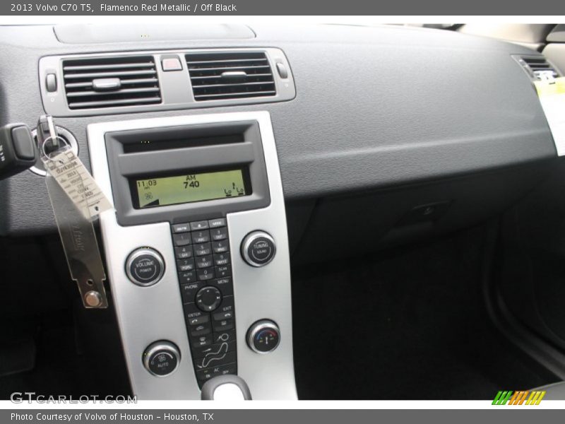 Flamenco Red Metallic / Off Black 2013 Volvo C70 T5
