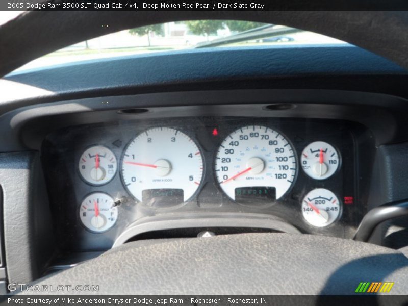Deep Molten Red Pearl / Dark Slate Gray 2005 Dodge Ram 3500 SLT Quad Cab 4x4