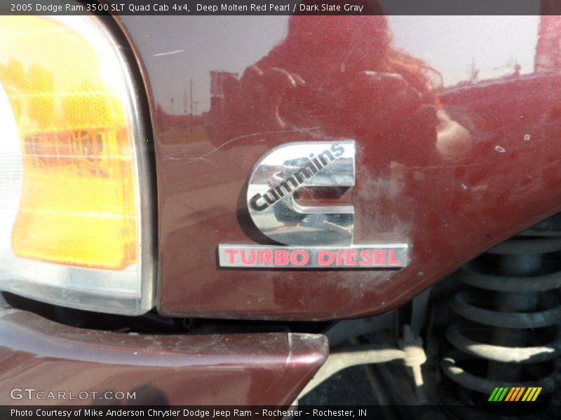 Deep Molten Red Pearl / Dark Slate Gray 2005 Dodge Ram 3500 SLT Quad Cab 4x4
