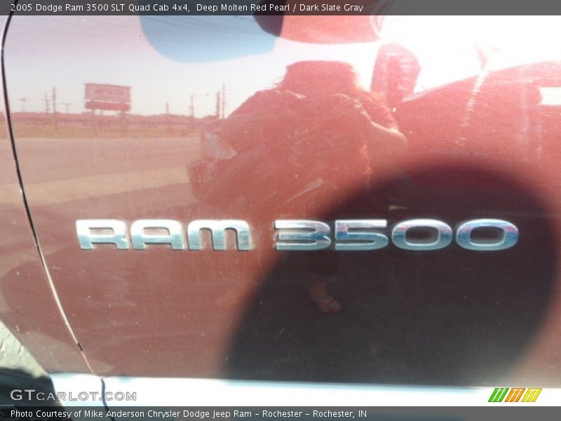 Deep Molten Red Pearl / Dark Slate Gray 2005 Dodge Ram 3500 SLT Quad Cab 4x4