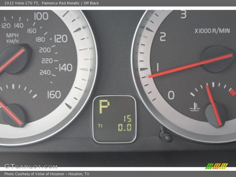 Flamenco Red Metallic / Off Black 2013 Volvo C70 T5