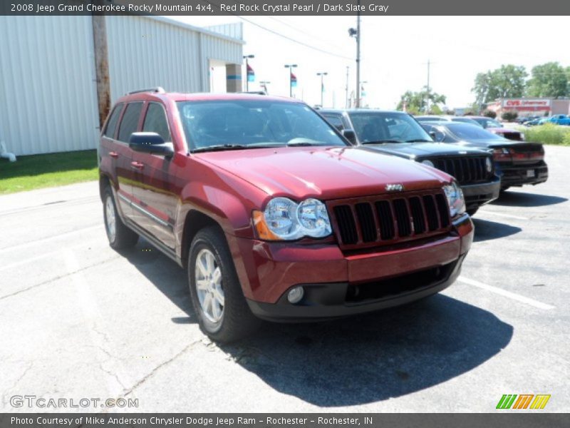 Red Rock Crystal Pearl / Dark Slate Gray 2008 Jeep Grand Cherokee Rocky Mountain 4x4