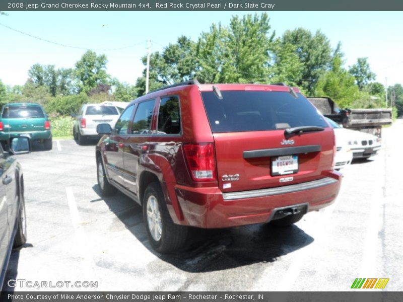 Red Rock Crystal Pearl / Dark Slate Gray 2008 Jeep Grand Cherokee Rocky Mountain 4x4