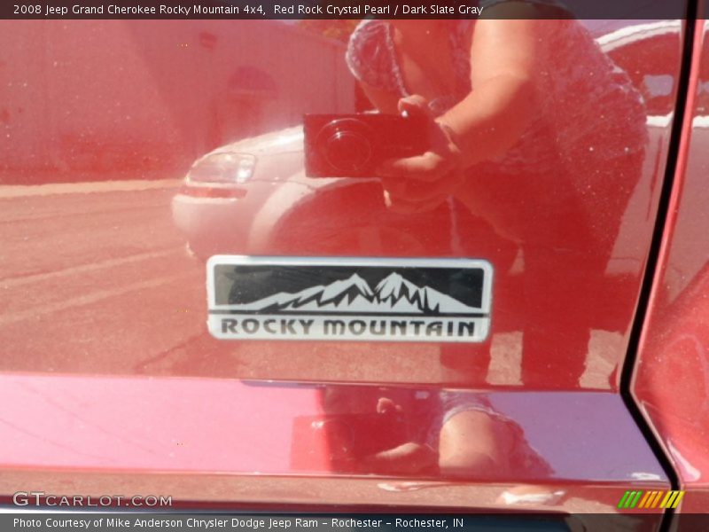 Red Rock Crystal Pearl / Dark Slate Gray 2008 Jeep Grand Cherokee Rocky Mountain 4x4