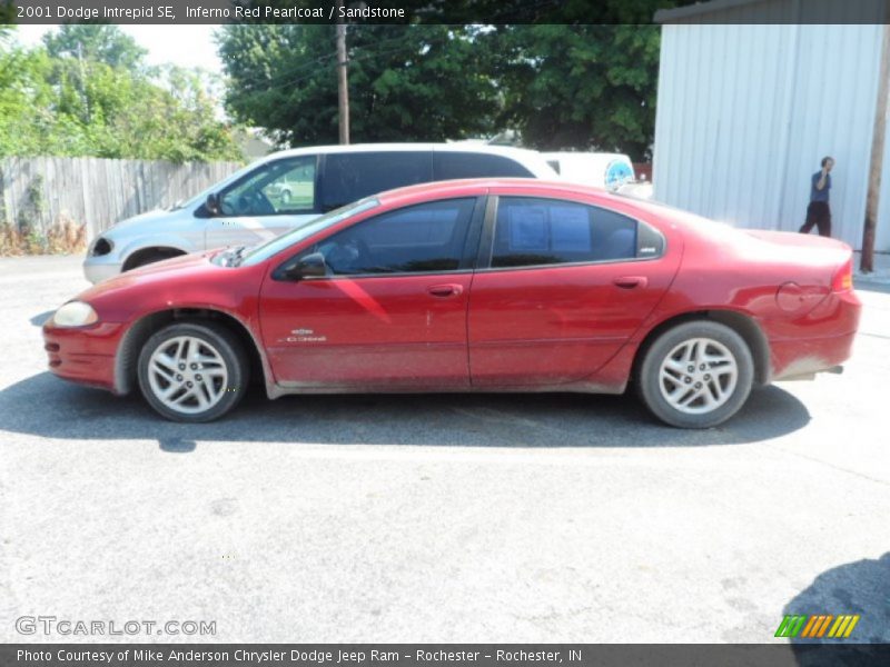 Inferno Red Pearlcoat / Sandstone 2001 Dodge Intrepid SE