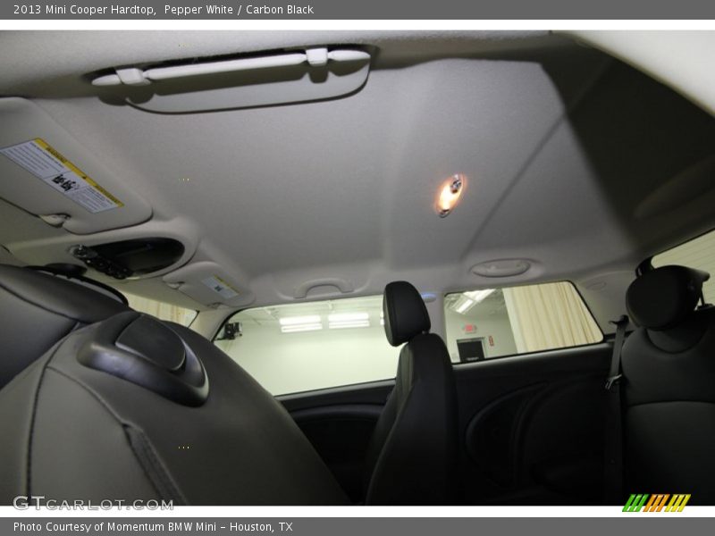 Pepper White / Carbon Black 2013 Mini Cooper Hardtop