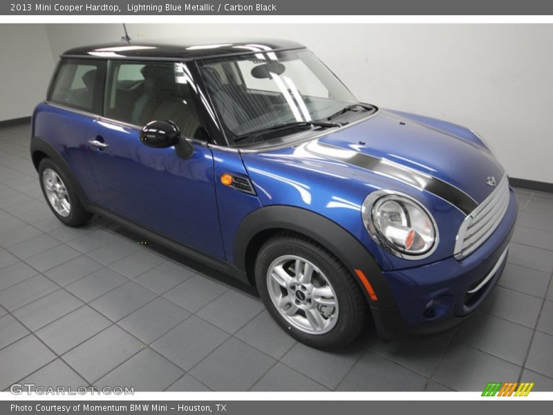 Lightning Blue Metallic / Carbon Black 2013 Mini Cooper Hardtop