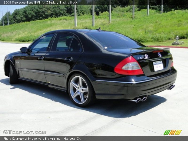 Black / Black 2008 Mercedes-Benz E 63 AMG Sedan