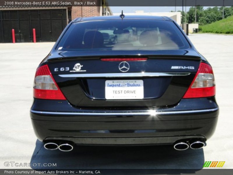 Black / Black 2008 Mercedes-Benz E 63 AMG Sedan