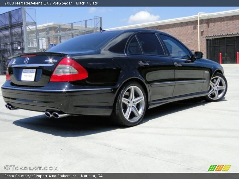 Black / Black 2008 Mercedes-Benz E 63 AMG Sedan