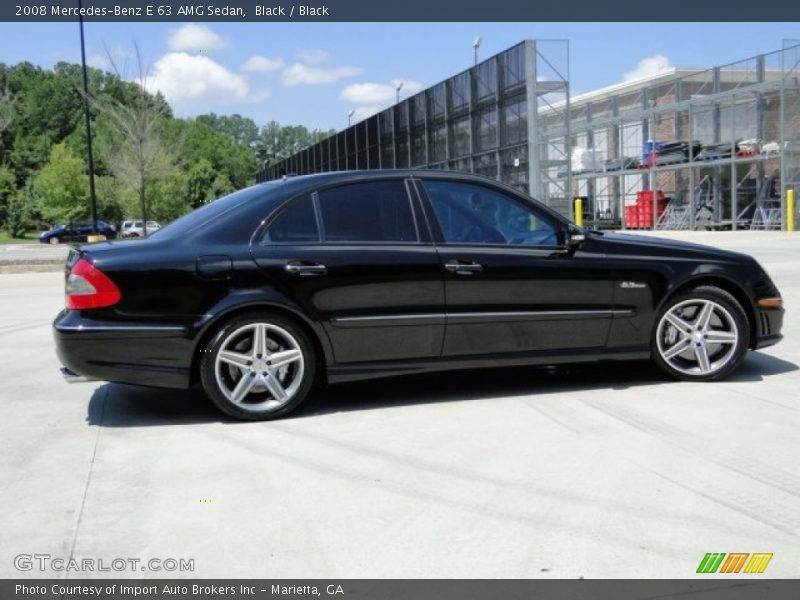 Black / Black 2008 Mercedes-Benz E 63 AMG Sedan